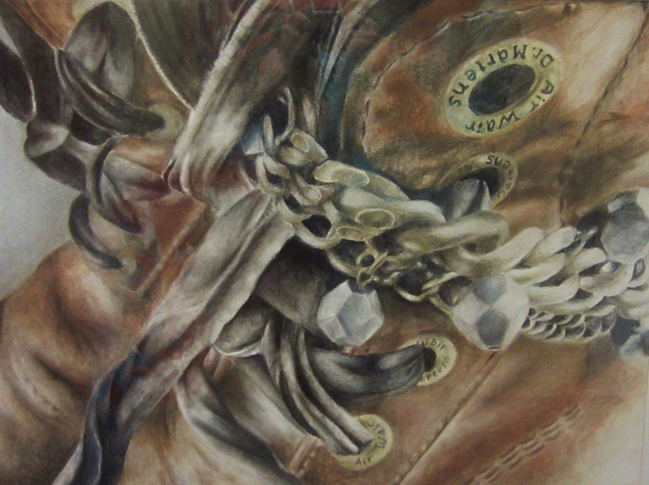 Dry pastel and colored pencil on Canson paper. 2012